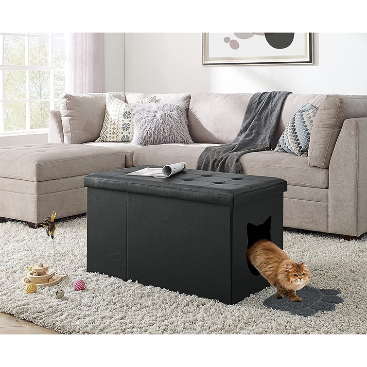 Cat shop litter ottoman